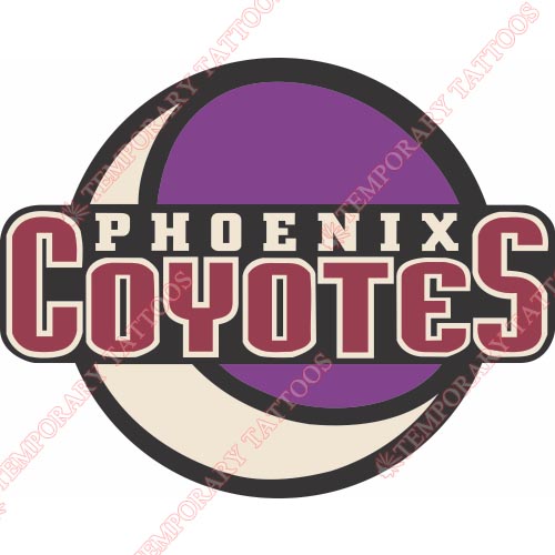 Phoenix Coyotes Customize Temporary Tattoos Stickers NO.293